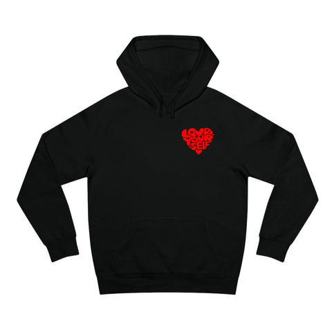 Black and Red Love Yourself Hoodie