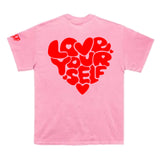Pink and Red Love Yourself Tee