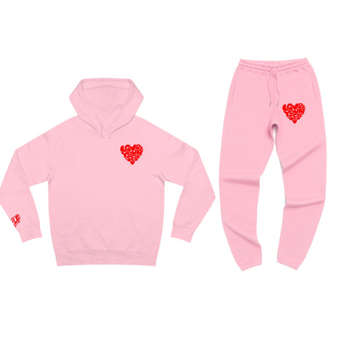 Pink and Red Love Yourself Sweatsuit