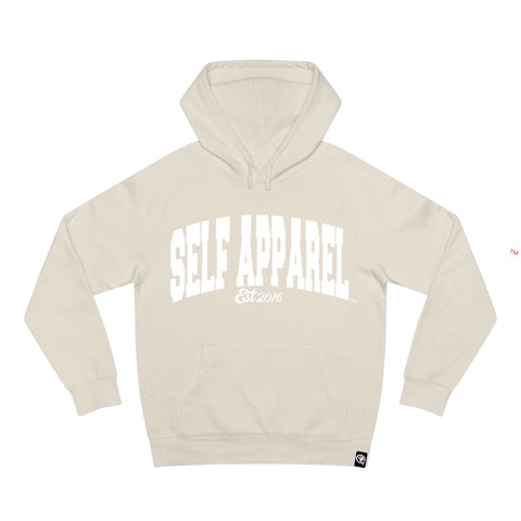 Cream Arched Logo Hoodie