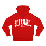 Red Arched Logo Hoodie